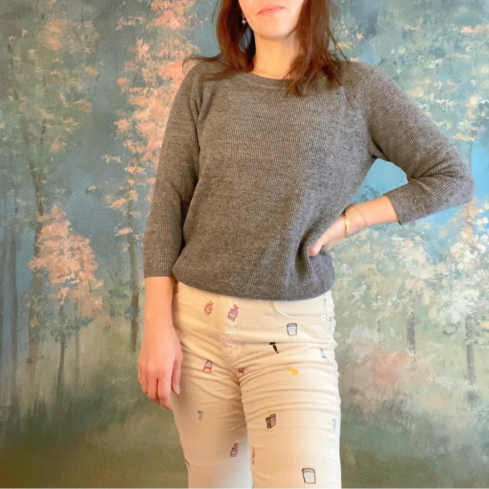 Madewell - thermal tee, size small